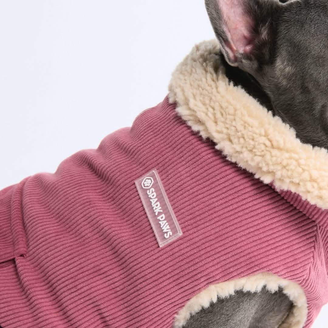 Corduroy Insulated Jacket - Pink - Image 6
