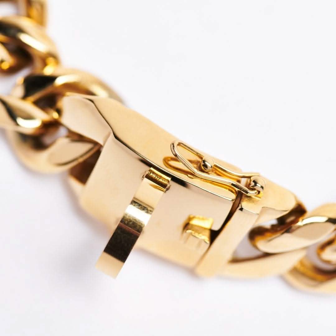 Cuban Link 20mm Gold Chain Collar - Image 5