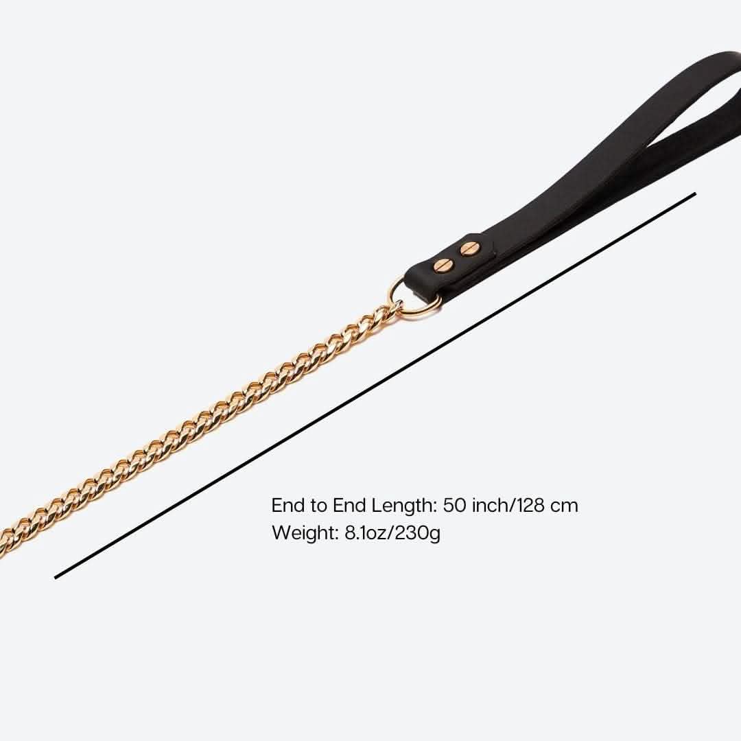 Cuban Link Gold Dog Leash - Image 3