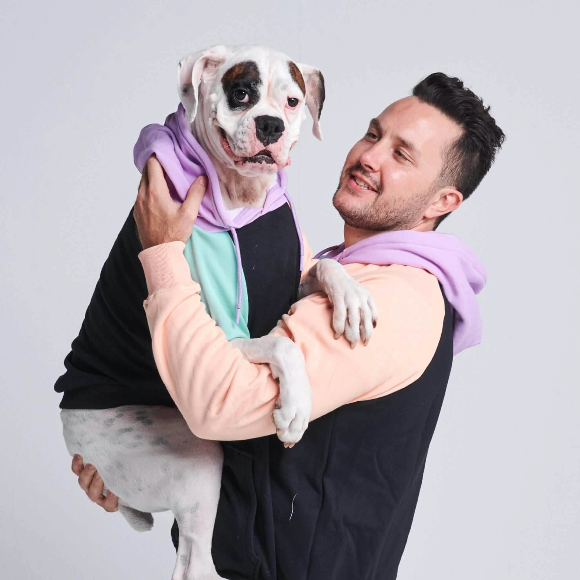 Color Block Human Hoodies - Image 6
