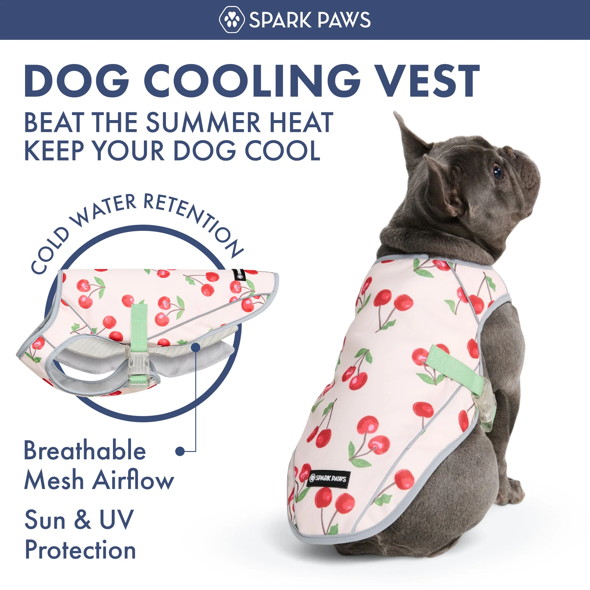 Dog Cooling Vest - Cherries - Image 10