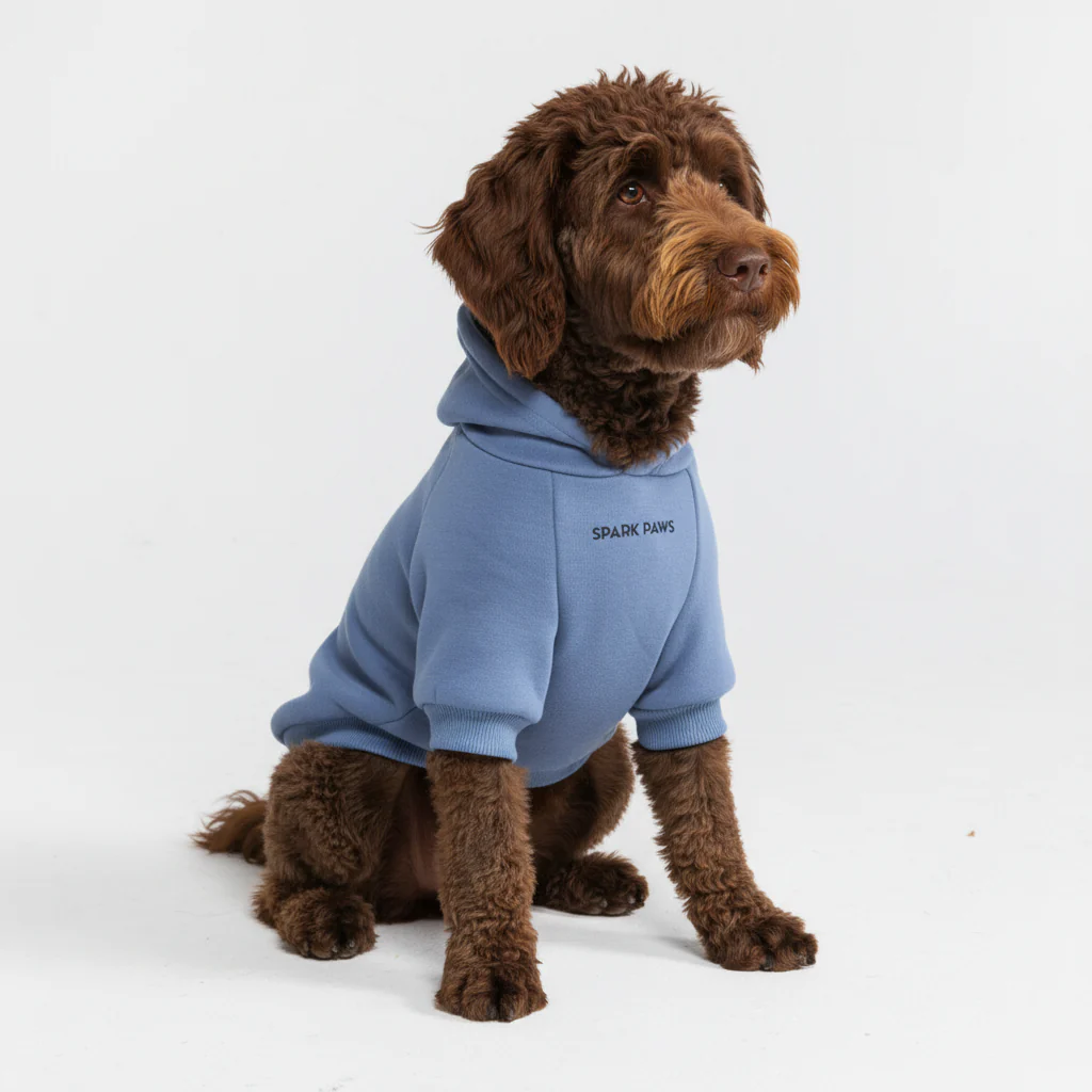 Essential Dog Hoodie - Slate Blue - Image 4
