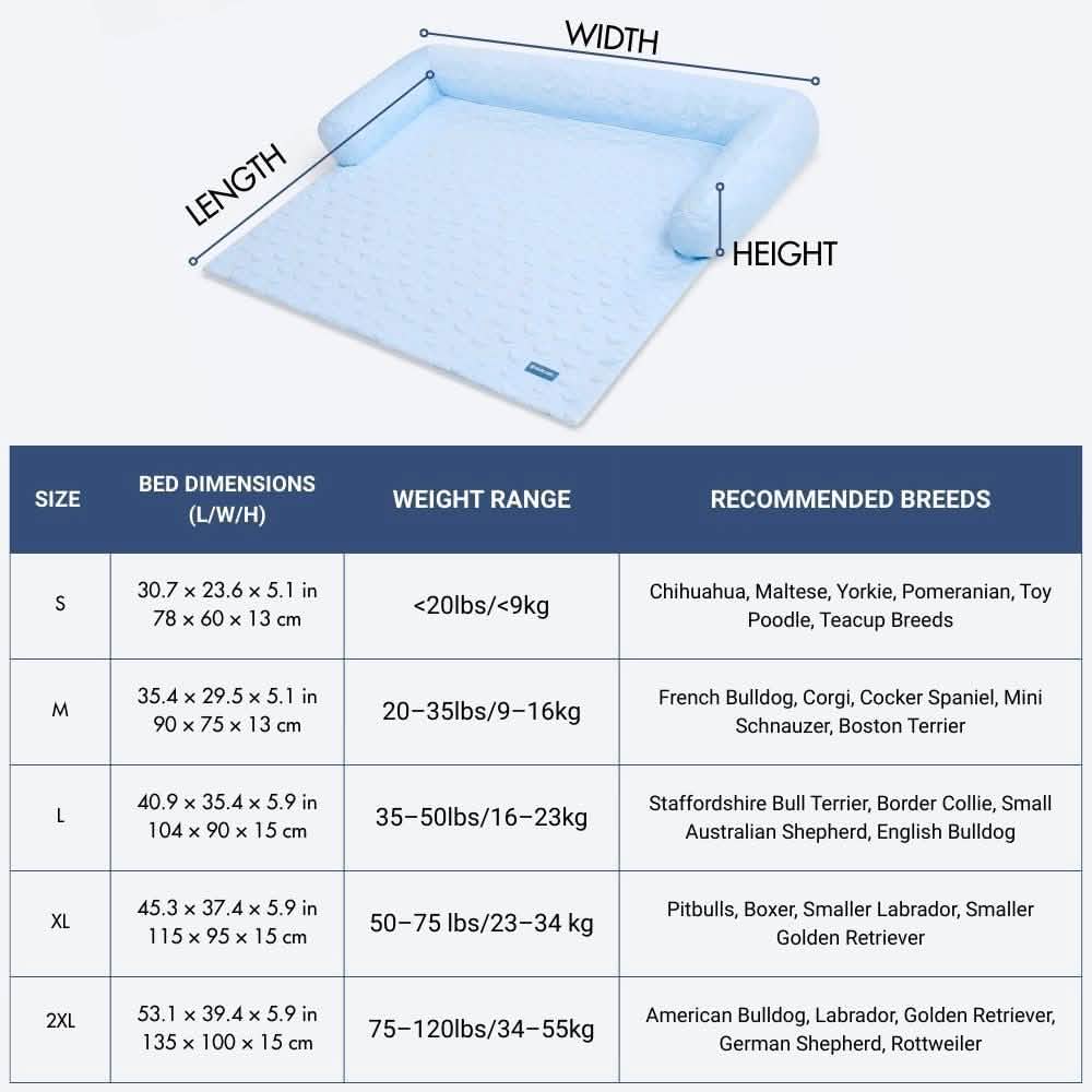 Frostcore™ Cooling Bed - Hearts Blue - Image 9