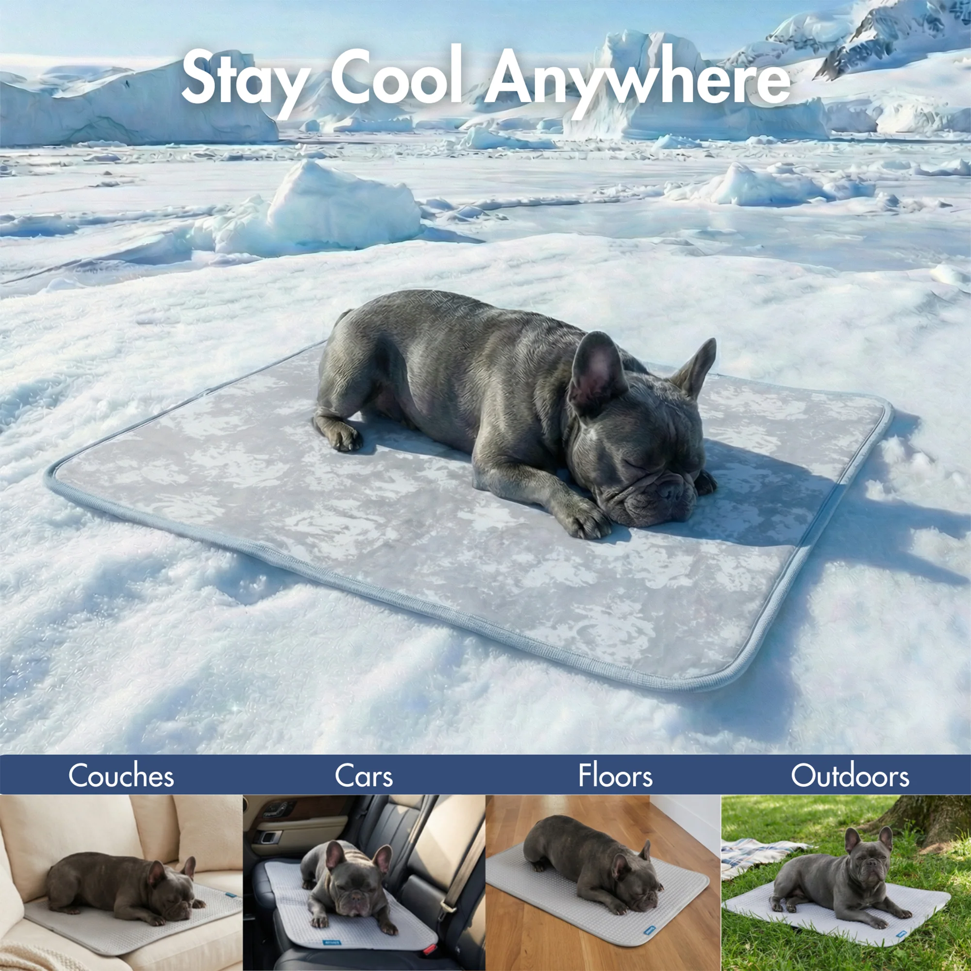Frostcore™ Cooling Mat - Clouds Grey - Image 11
