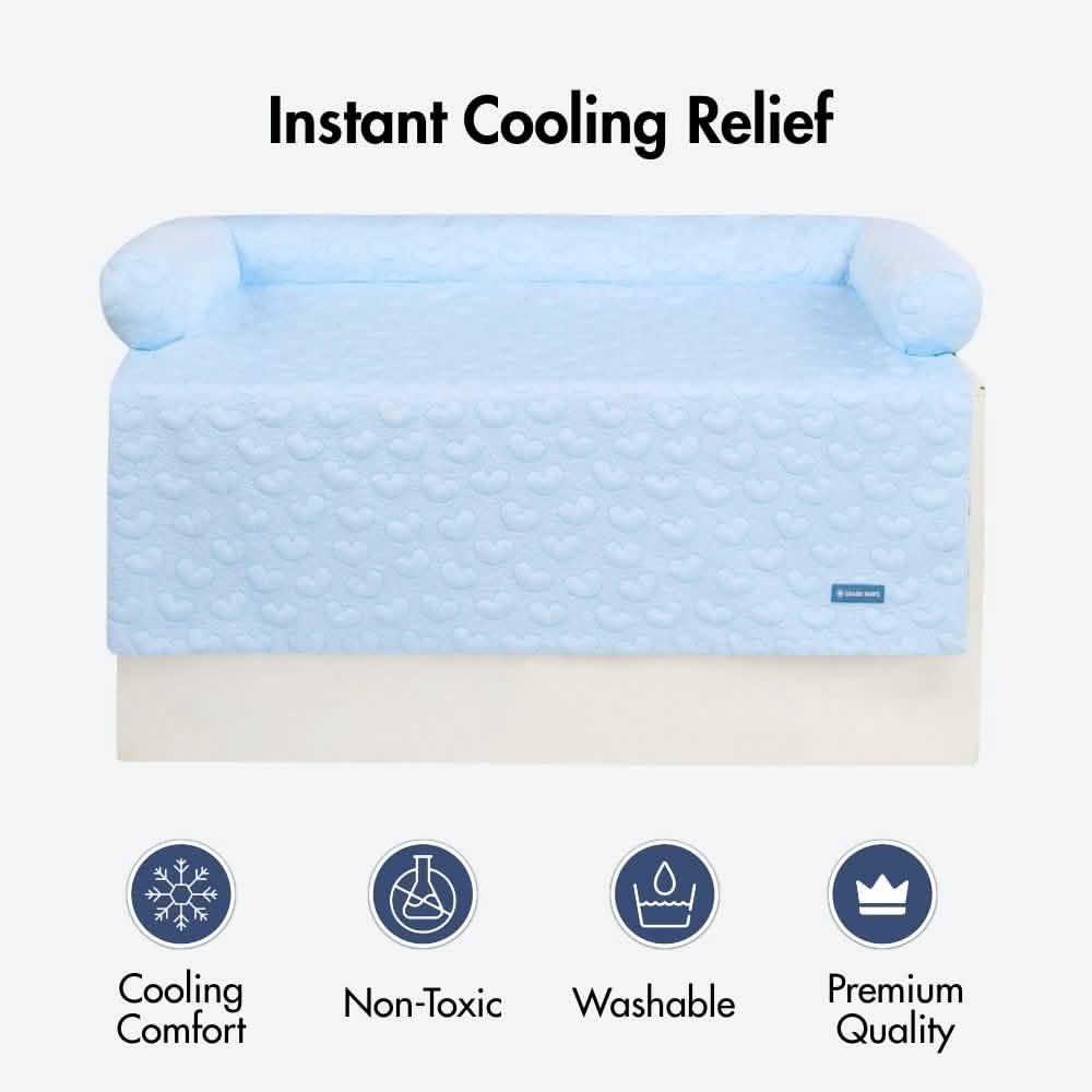 Frostcore™ Cooling Bed - Hearts Blue - Image 6