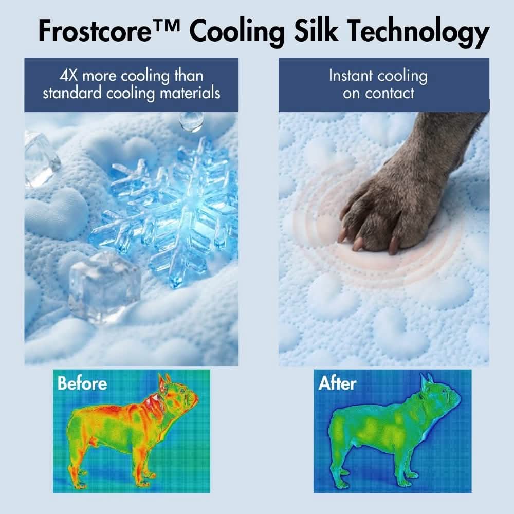 Frostcore™ Cooling Bed - Hearts Blue - Image 7