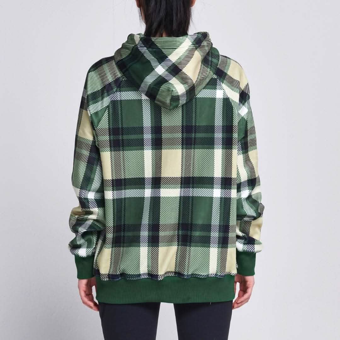 Green Plaid Human Hoodie - Image 3