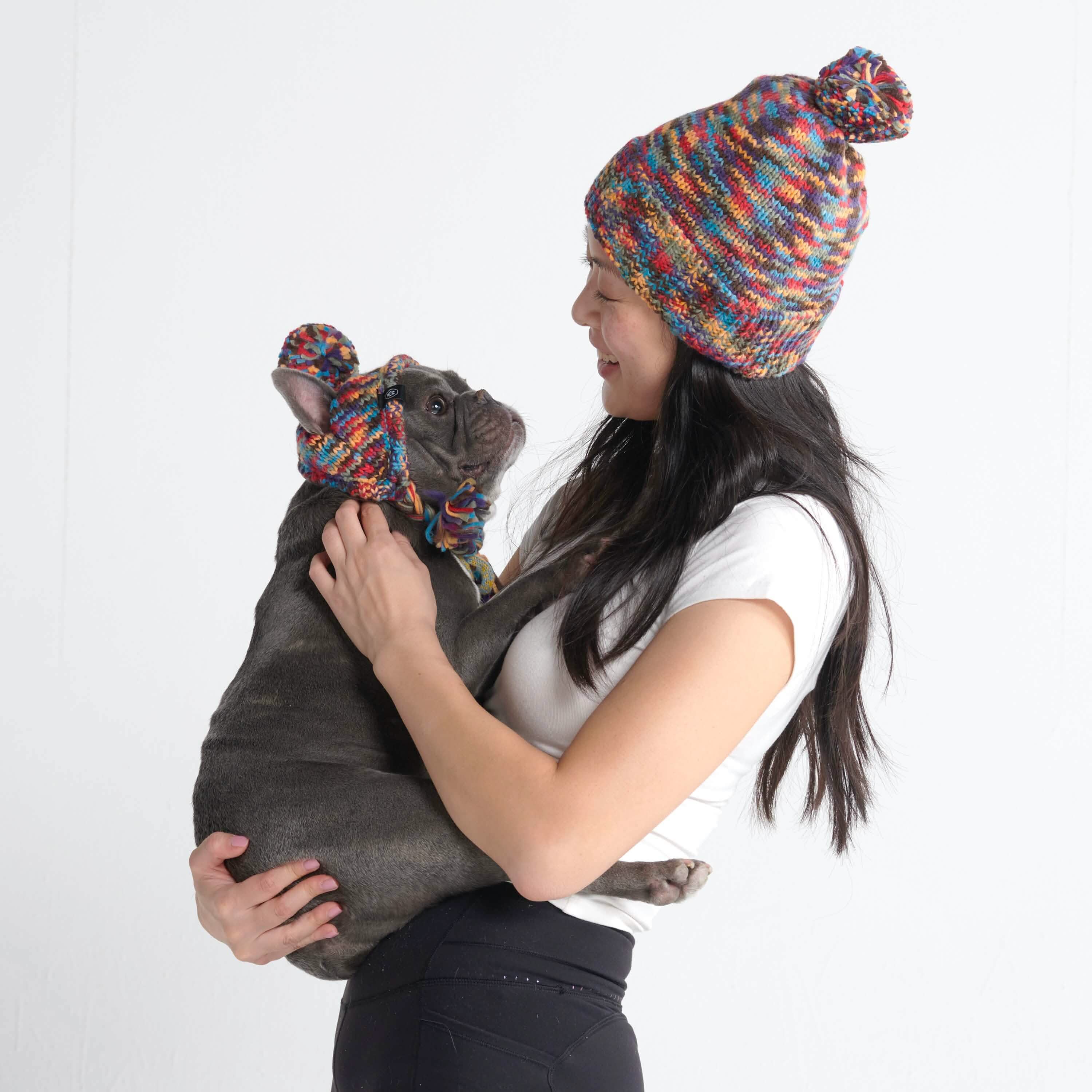 Knit Matching Human Pom Hats - Image 3
