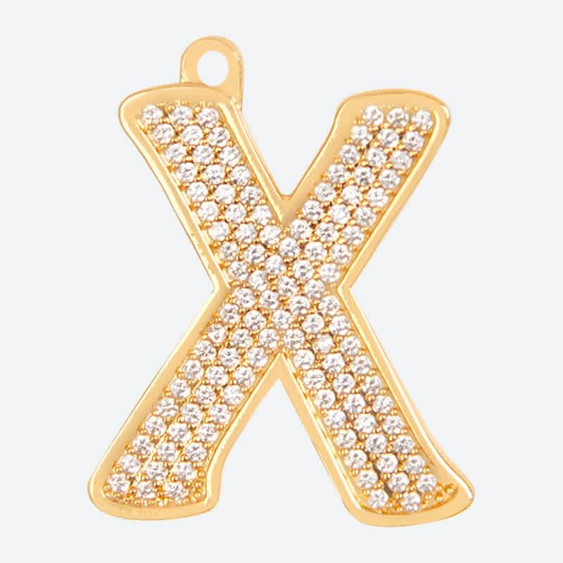 Initial Letter Jewelry Tag - X - Image 2