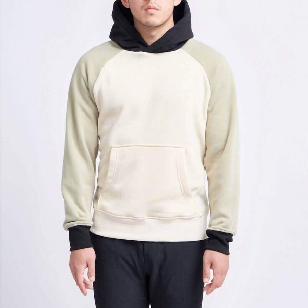 Olive Cream Human Hoodie - Image 4