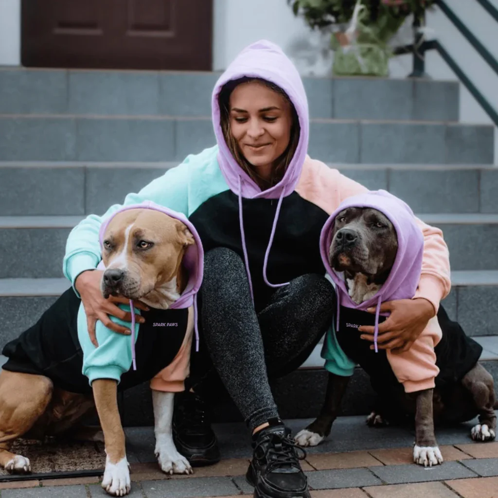 Color Block Dog Hoodies - Image 12