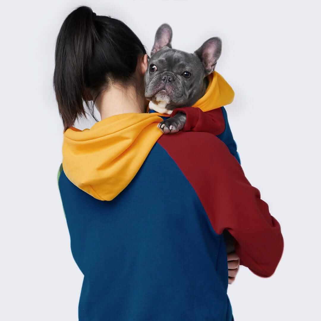 Color Block Human Hoodies - Image 10