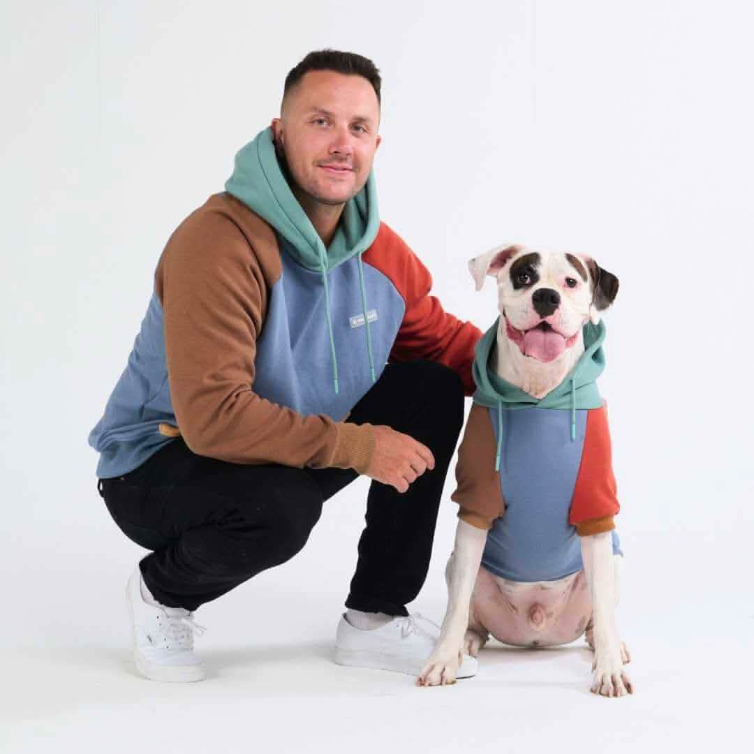 Color Block Human Hoodies - Image 11