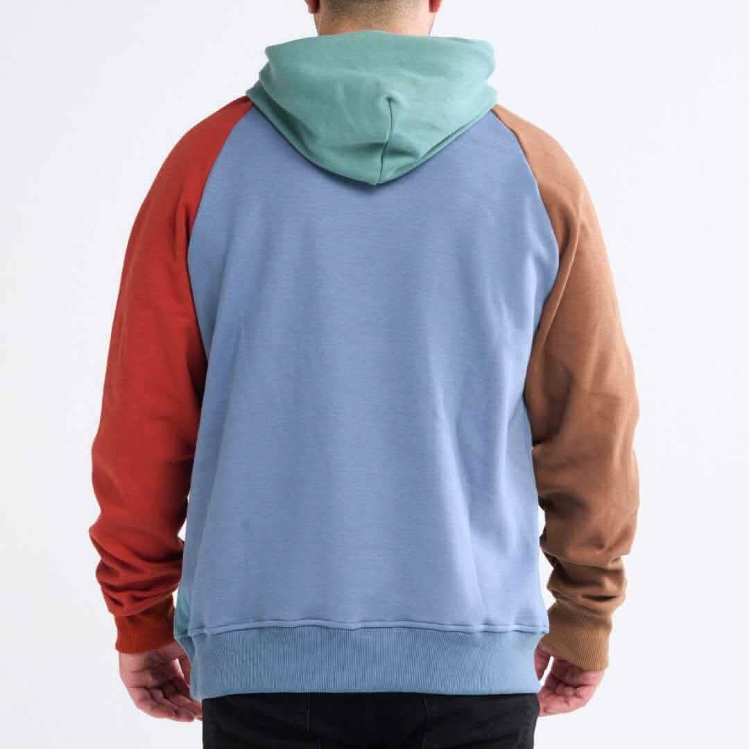 Color Block Human Hoodies - Image 13