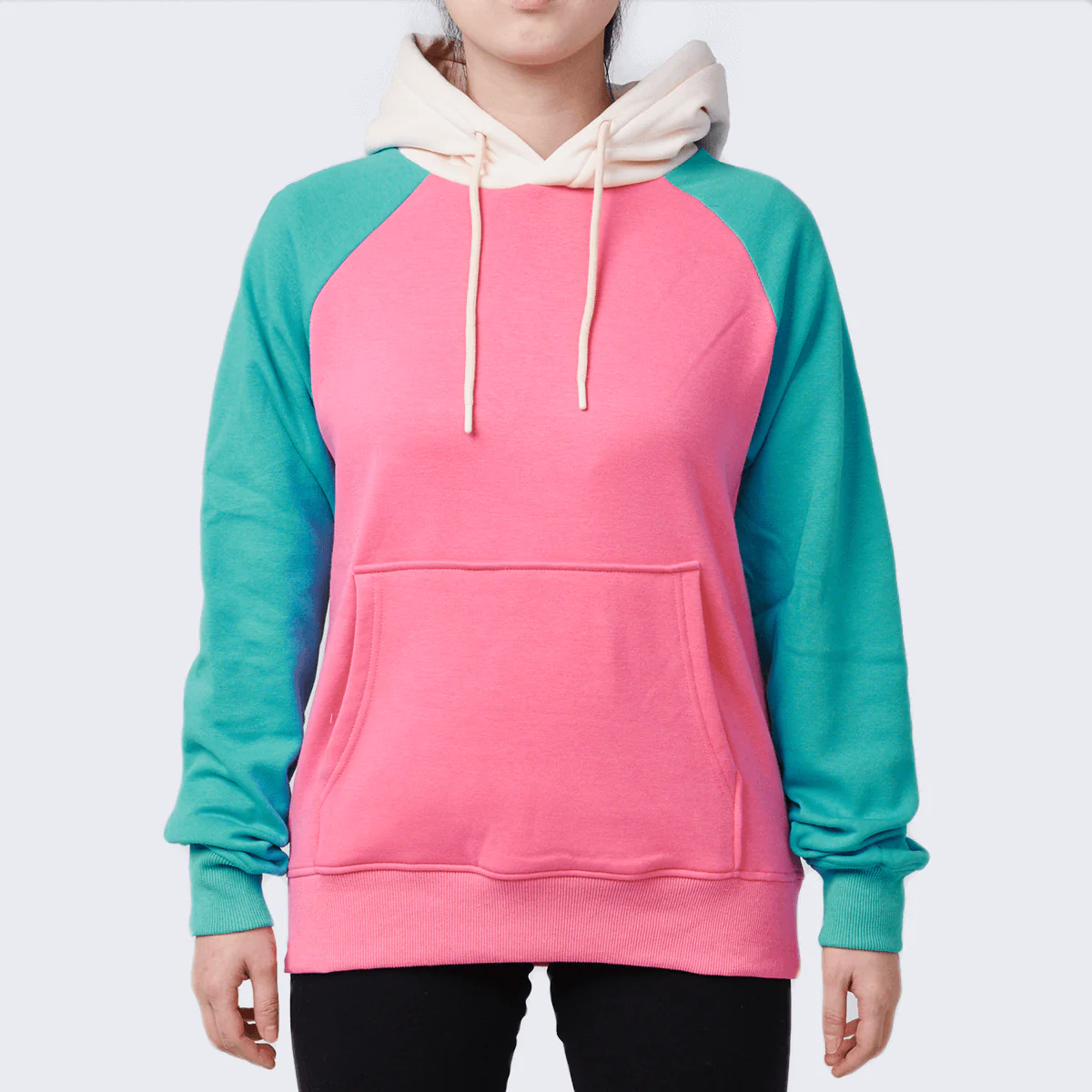 Color Block Human Hoodies - Image 33