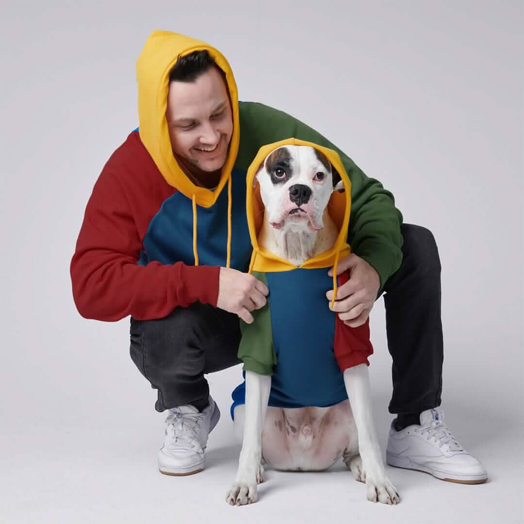 Color Block Human Hoodies - Image 7