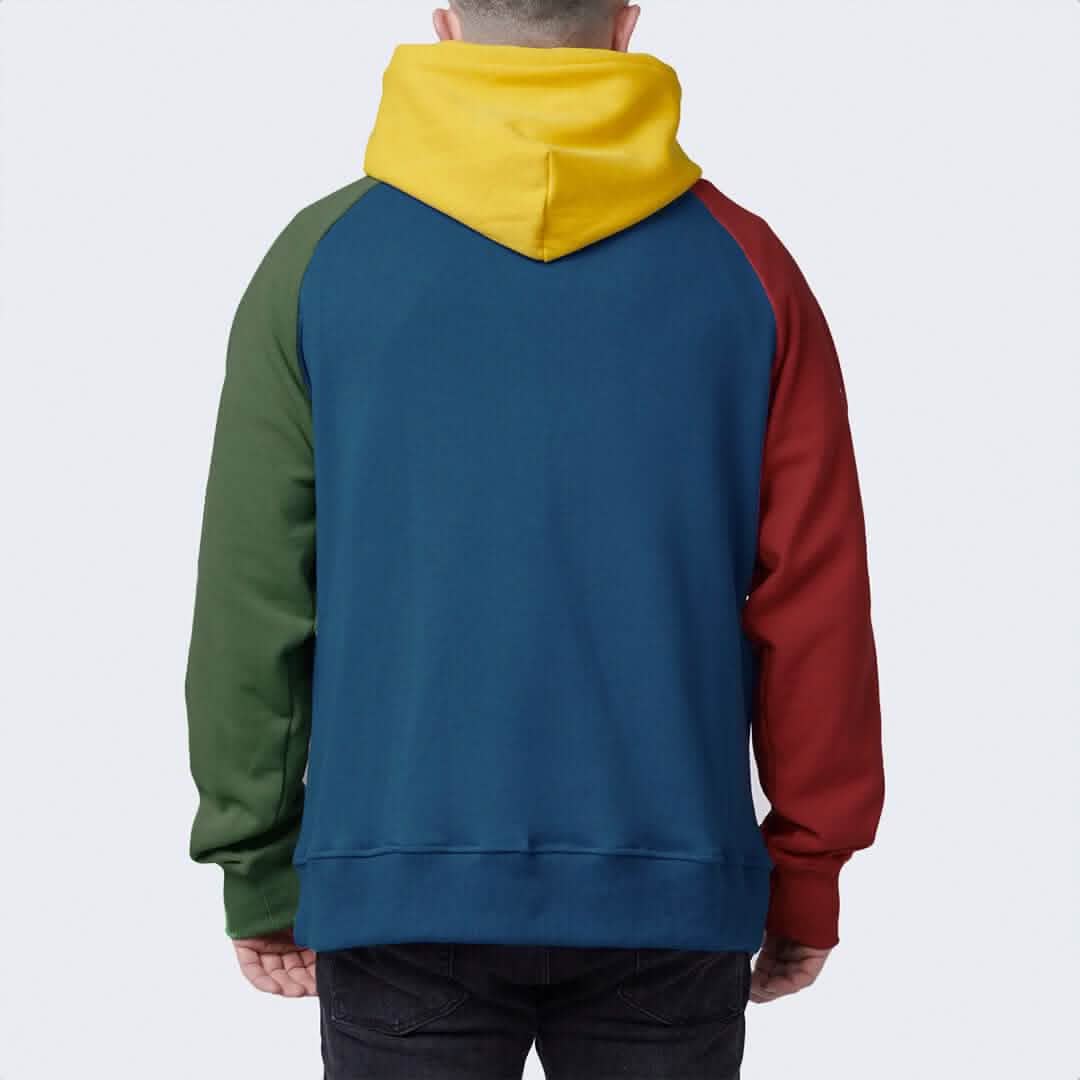 Color Block Human Hoodies - Image 9