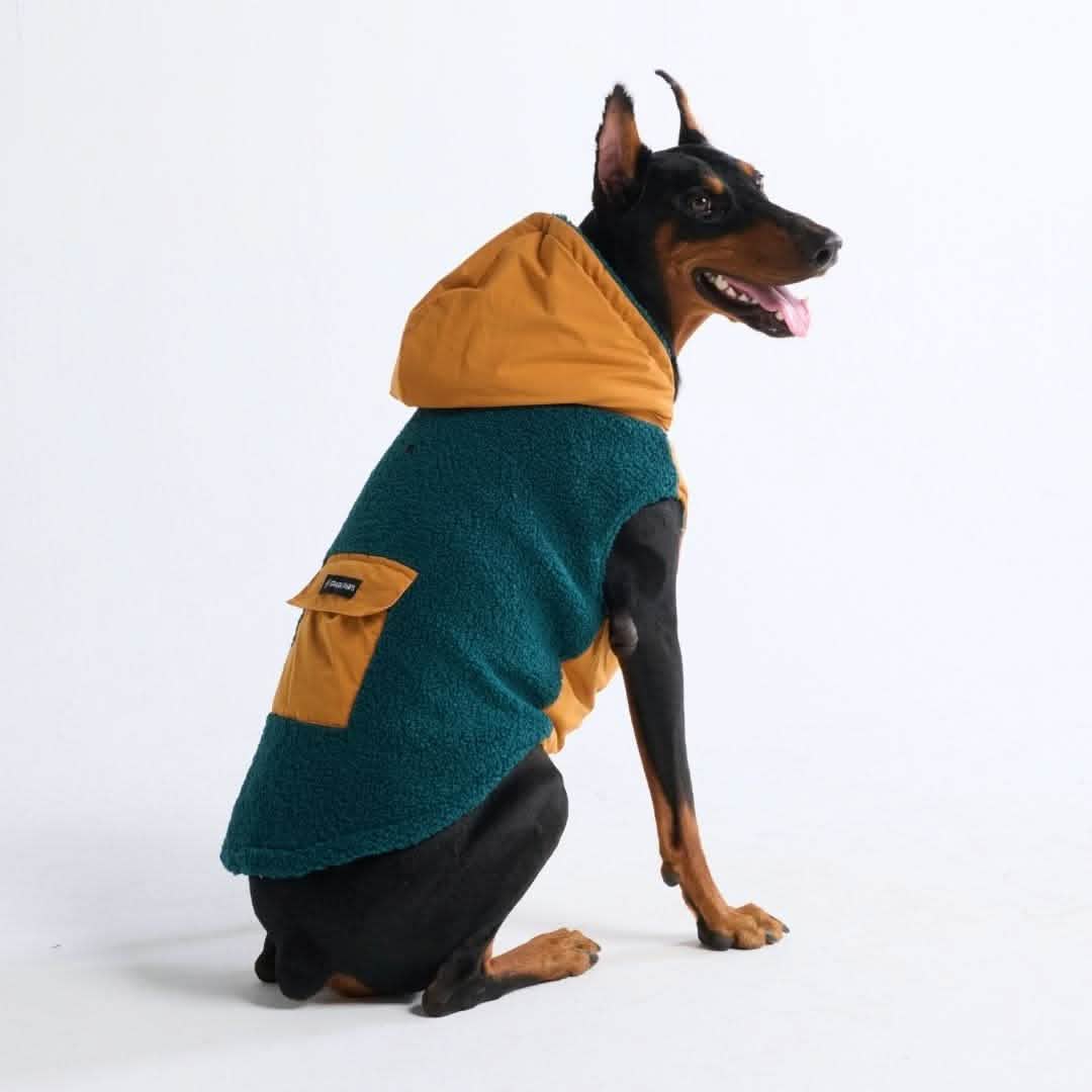 Reversible Jacket - Green and Orange - Image 5