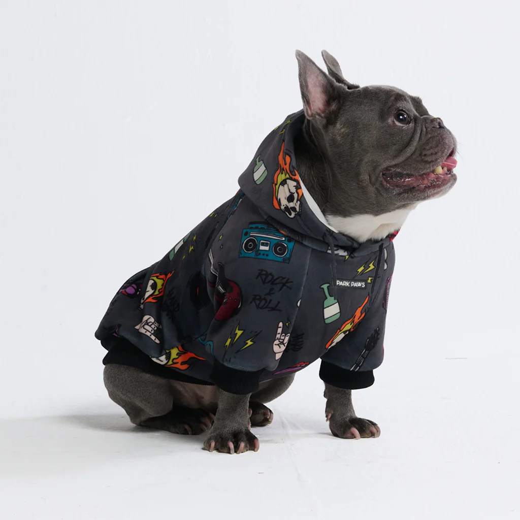 Rock and Roll Dog Hoodie - Image 4