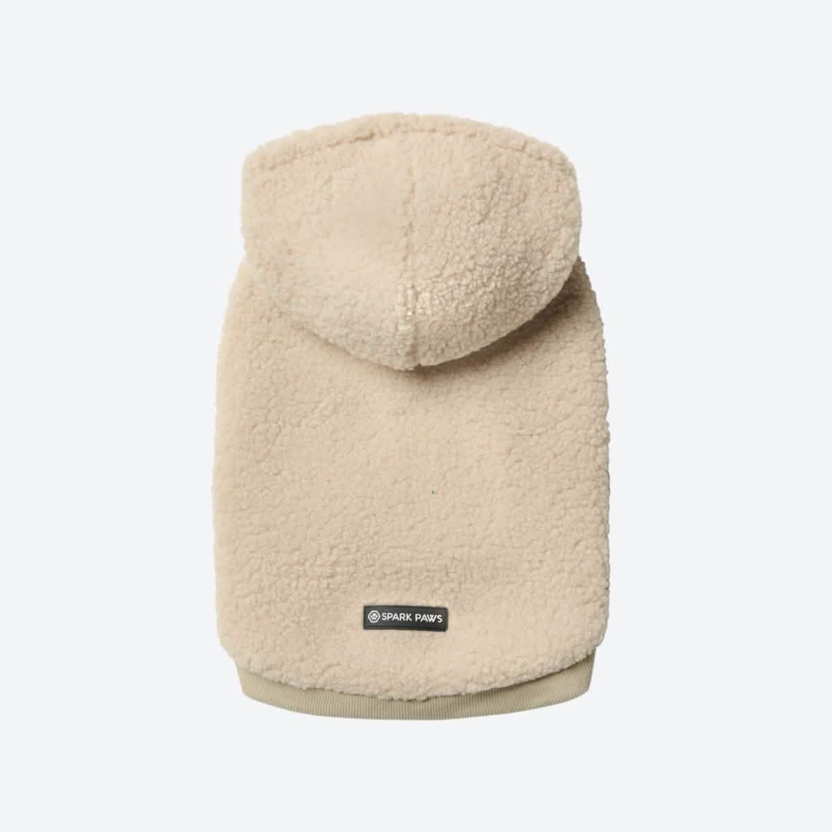 Teddy Sherpa Dog Jacket - Beige - Image 4