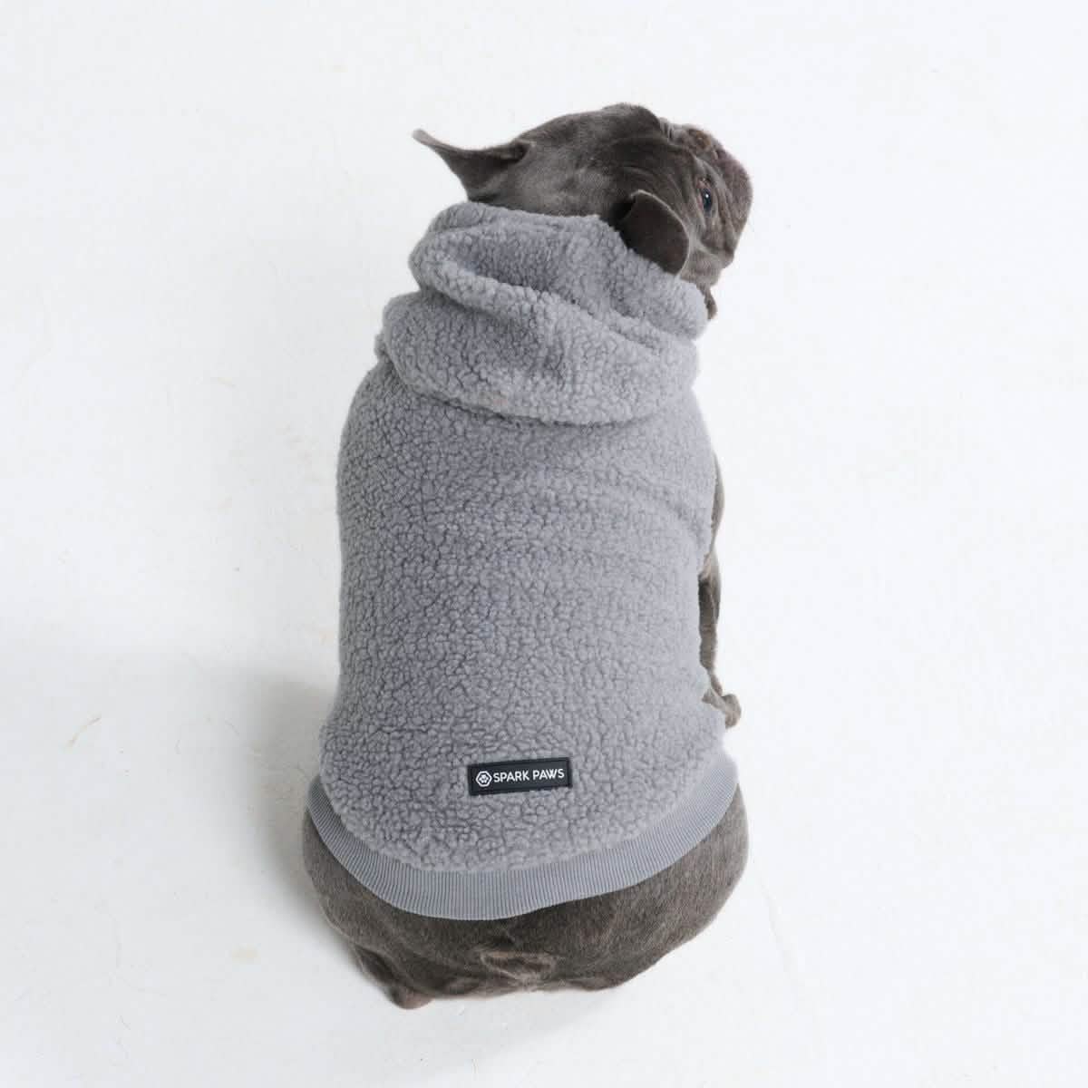 Teddy Sherpa Dog Jacket - Silver Gray - Image 5