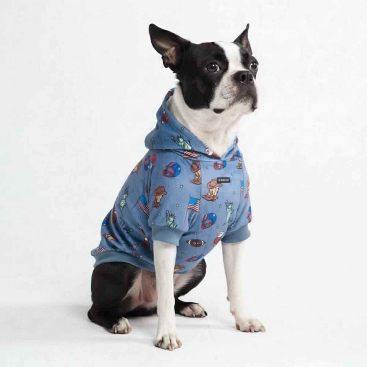 The USA Dog Hoodie - Blue - Image 4