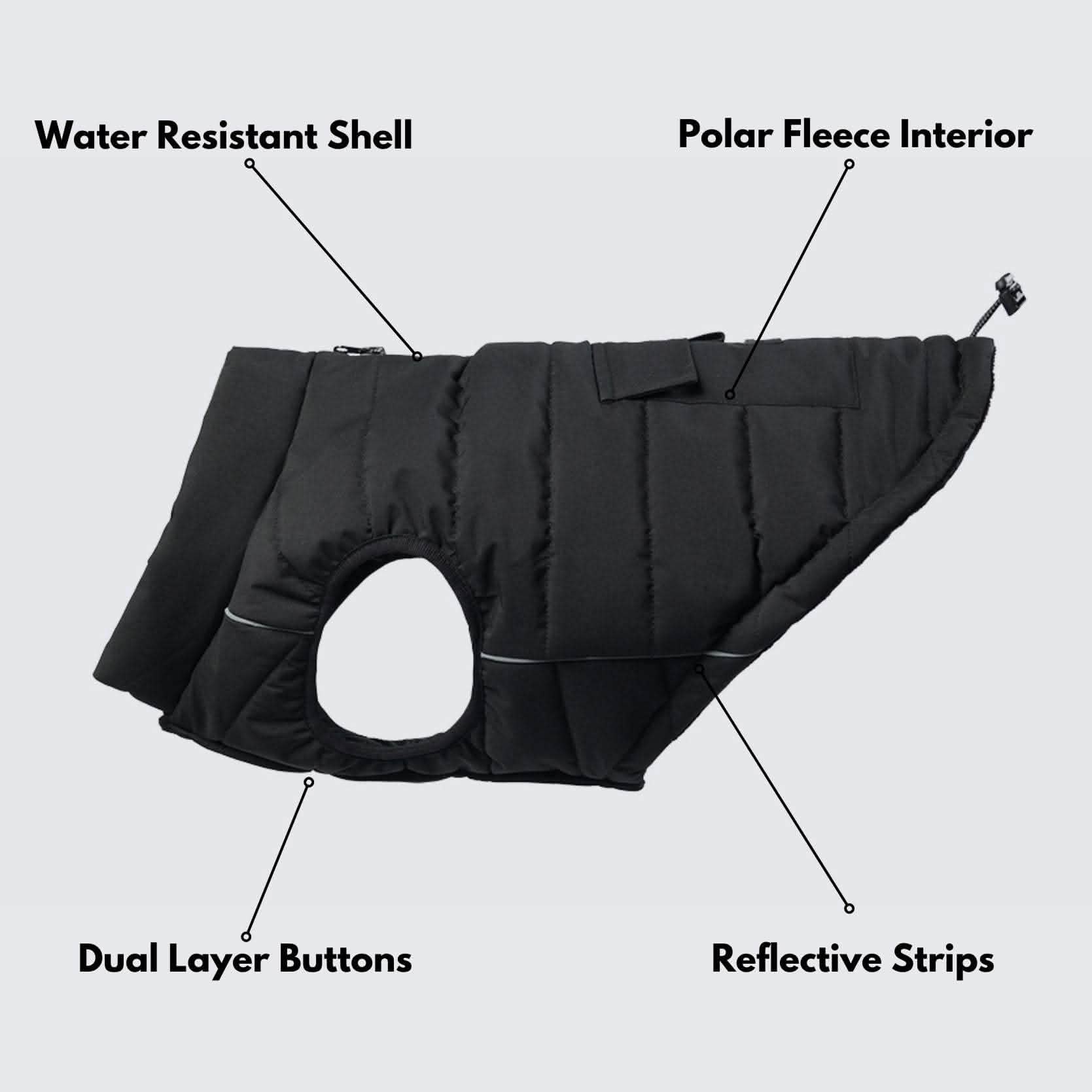 WarmShield Water-Resistant Jacket - Black - Image 10