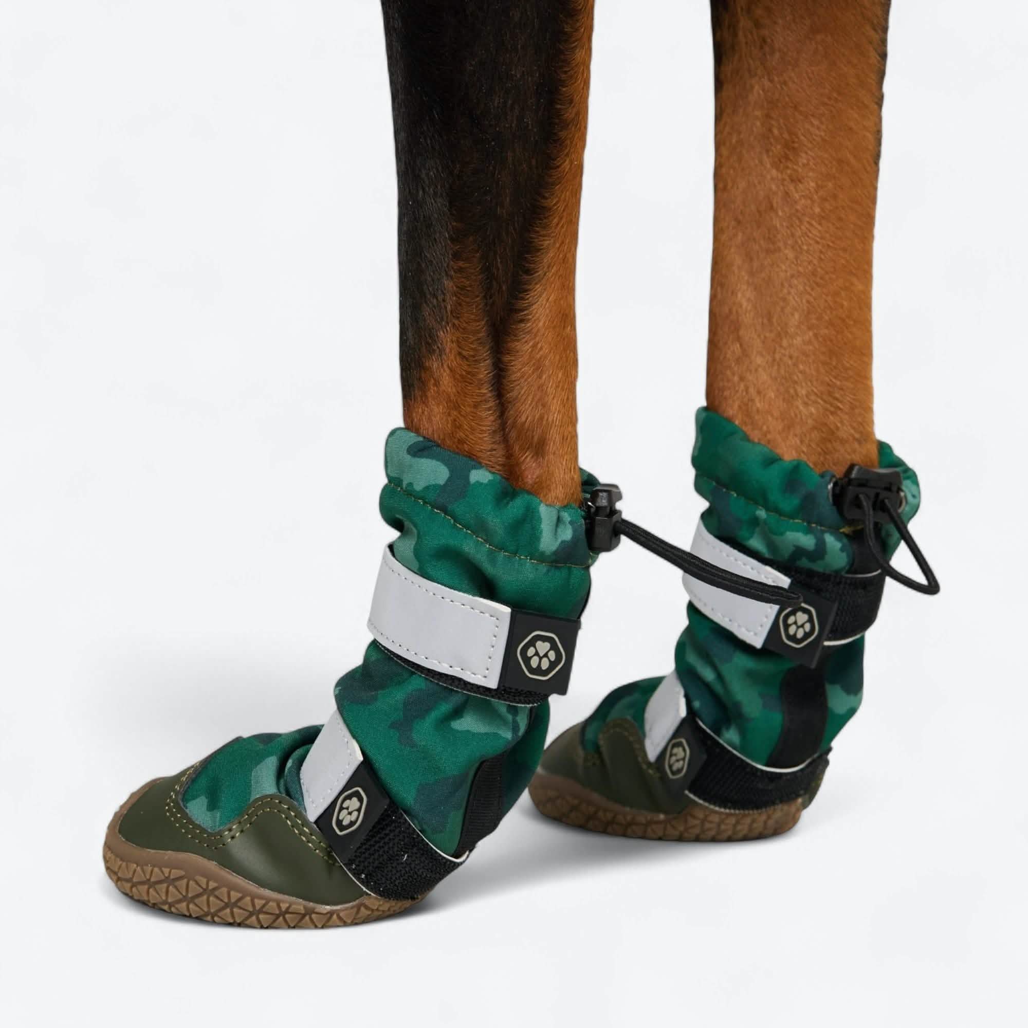Flex Shell Waterproof Dog Boots - Green Camo - Image 3