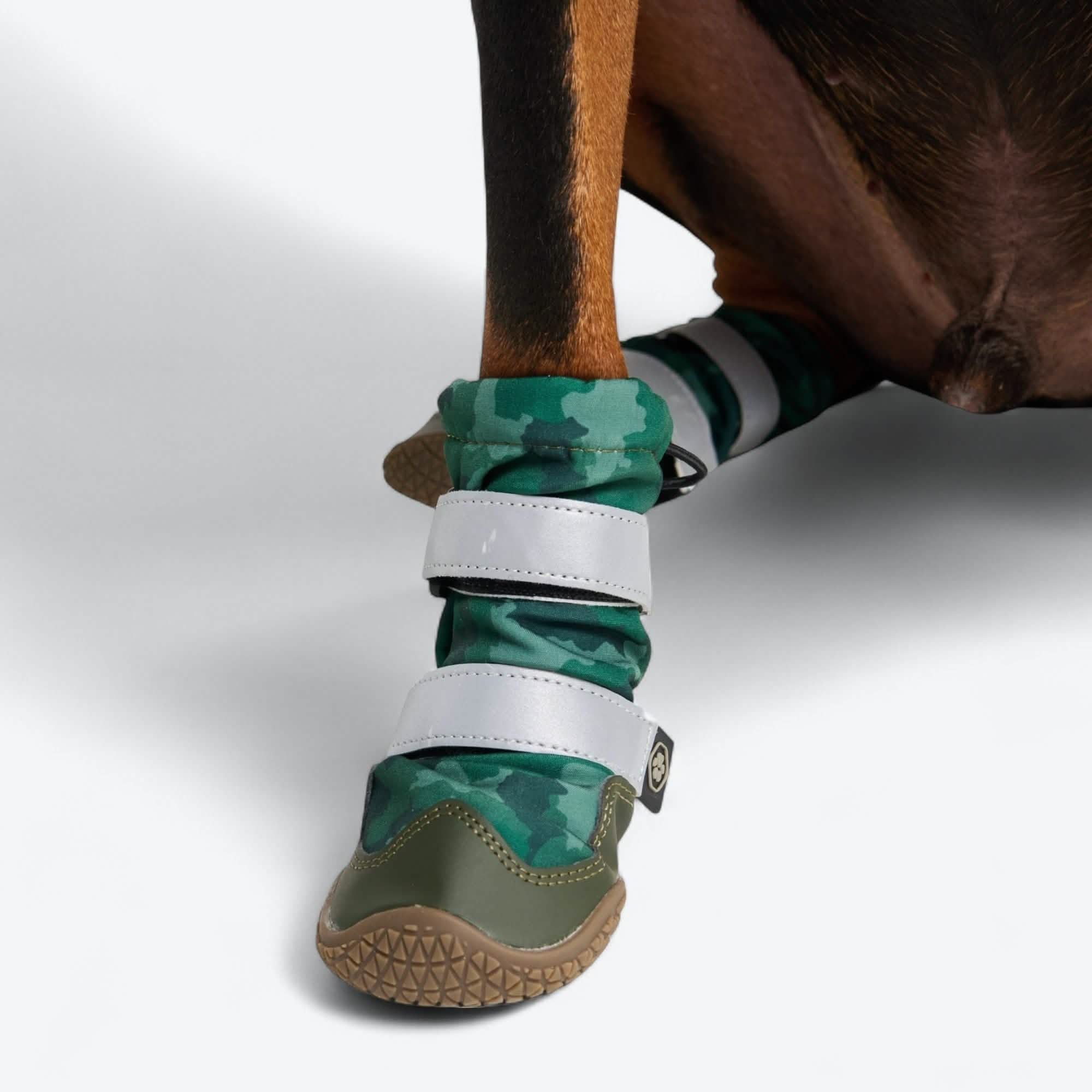 Flex Shell Waterproof Dog Boots - Green Camo - Image 4