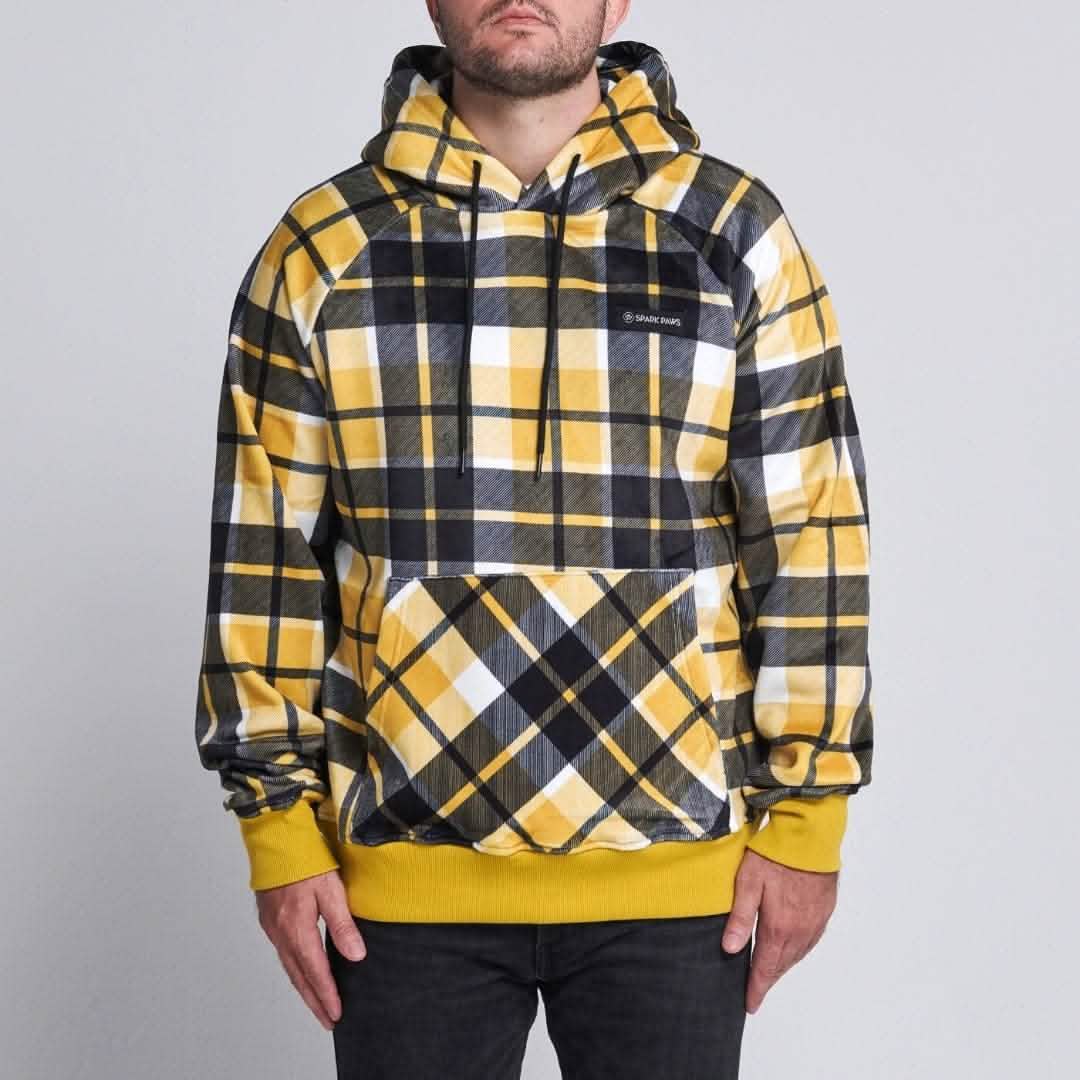 Yellow Plaid Human Hoodie - Image 4